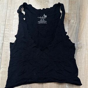 Women's Black Sleeveless Top